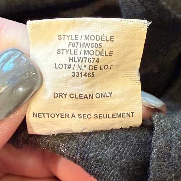 Helmut Lang Wool cashmere Plaid collarless button front Tunic 31199 - Picture 11 of 13